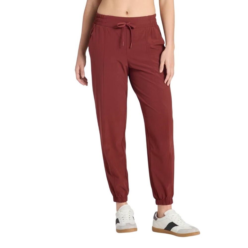 All in Motion Women's Red Mid Rise Stretch Jogger Ankle Pants Size M